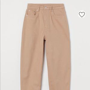 Divided Beige Mom Loose-Fit Pants